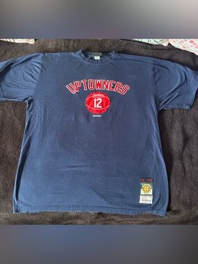 Stall And Dean Rucker Vintage Uptowners embroidered navy blue tee 2XL